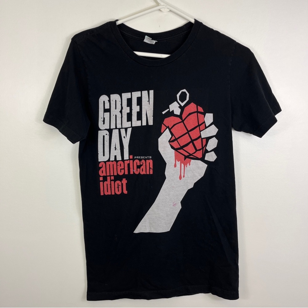 Green Day American Idiot Tshirt Band Black Reprint Pacific Sz Small
